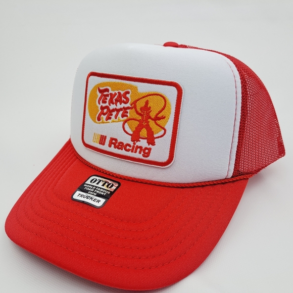 Texas Pete Embroidered Patch Foam Trucker Mesh Snapback Cap Hat - Picture 2 of 4